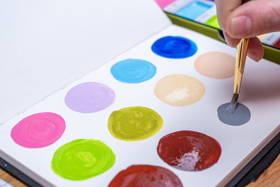 Gansai Tambi Watercolors, Soft Colors Set of 12