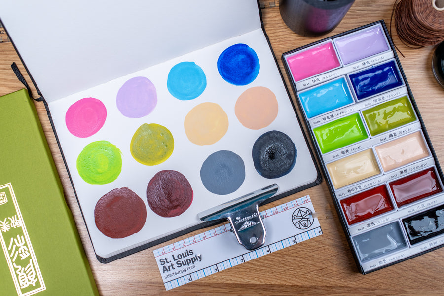 Gansai Tambi Watercolors, Soft Colors Set of 12