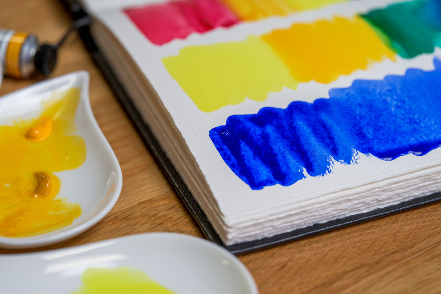 100% Cotton Watercolor Book, Deckled Edges