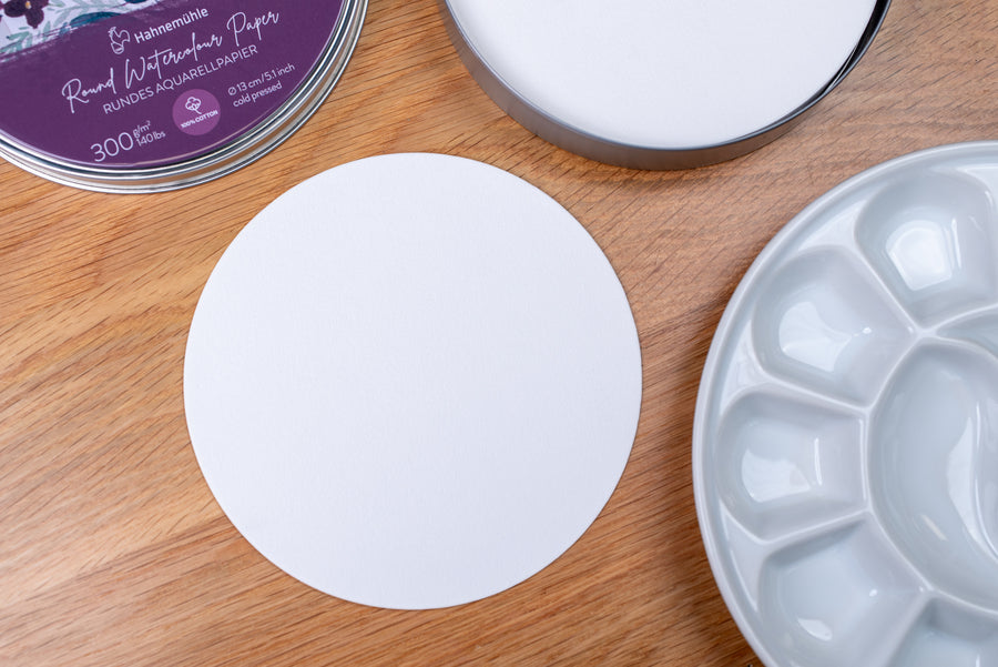 Round Watercolor Paper, 100% Cotton