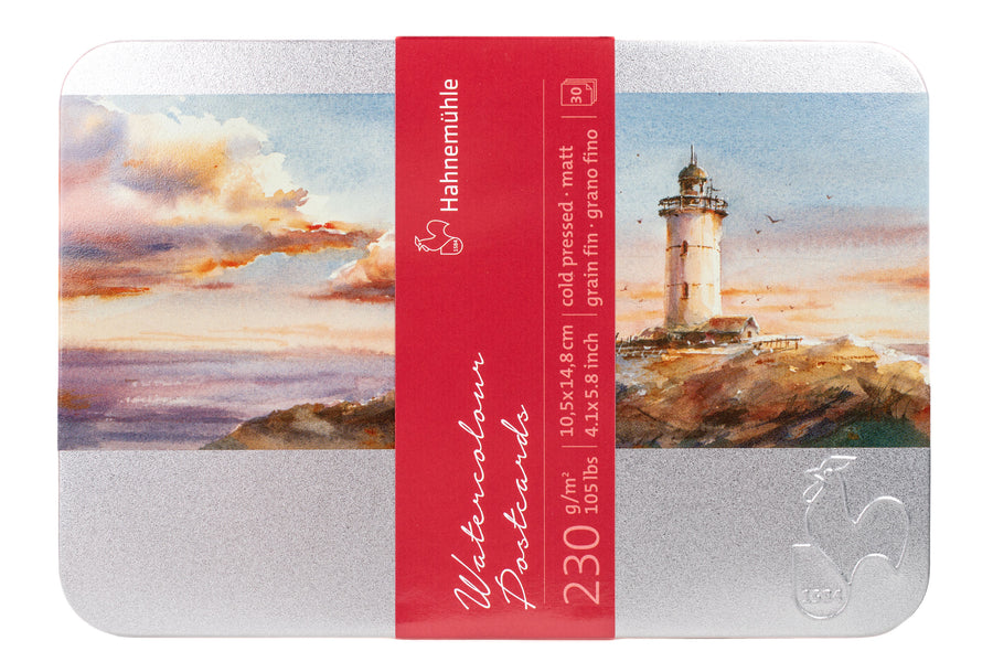 Watercolor Postcard Tin, Cold Press