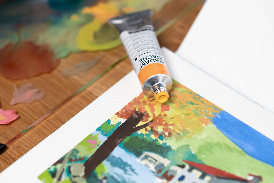Schmincke - Horadam Gouache, Set of 10 with Travel Box - St. Louis Art Supply