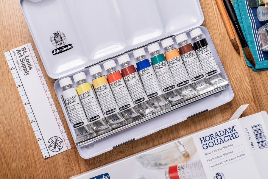 Horadam Gouache, Set of 10 with Travel Box