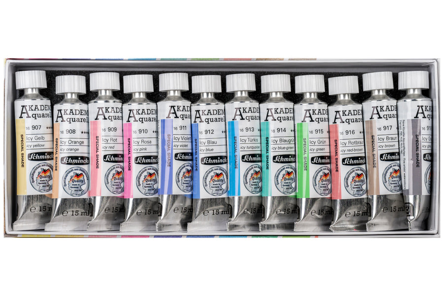 Akademie Aquarell, Icy Colors Set of 12