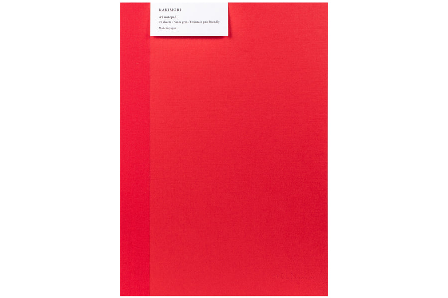 Kakimori A5 Notepad, Red