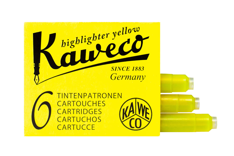 Kaweco Ink Cartridges, Highlighter Yellow