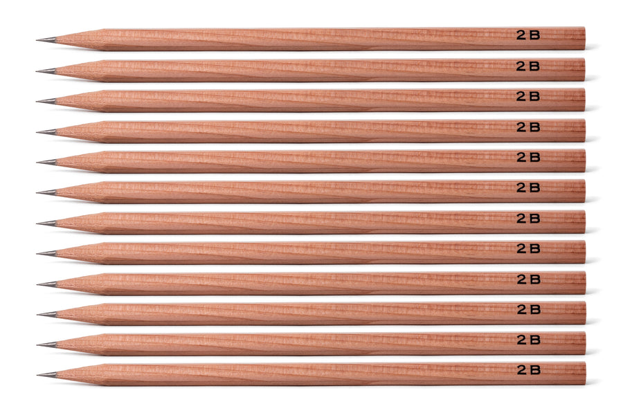 Kitaboshi Cedar Pencils, 2B, Set of 12