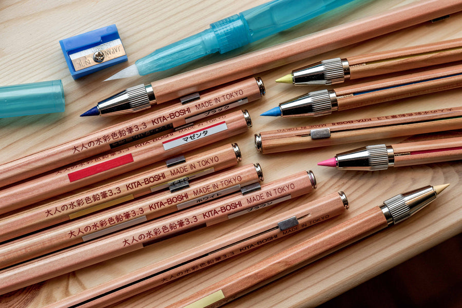 Mechanical Watercolor Pencils, Complete Set of 13