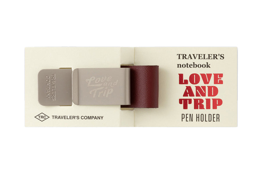 Traveler's Notebook Pen Holder, Limited-Edition Red Leather
