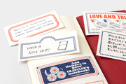 Traveler's Notebook Starter Set, Passport Size, Limited Edition Red Leather
