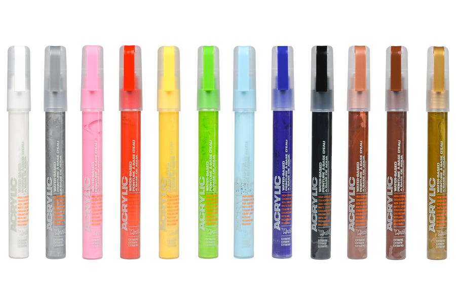 Montana Acrylic Paint Markers, Extra Fine (0.7 mm)