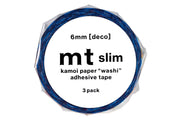 mt Washi Tape, Slim Set of 3, Dots