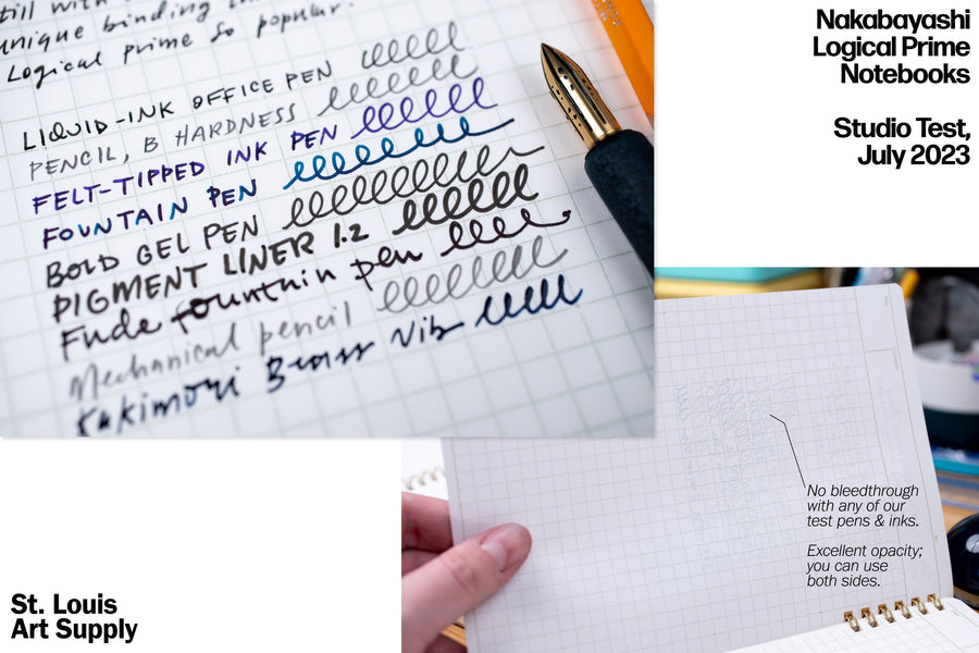 Logical Prime Split-Ring Notebook, White/Blank