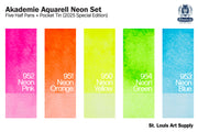 Akademie Aquarell, Neon Colors Half-Pan Set (2025)