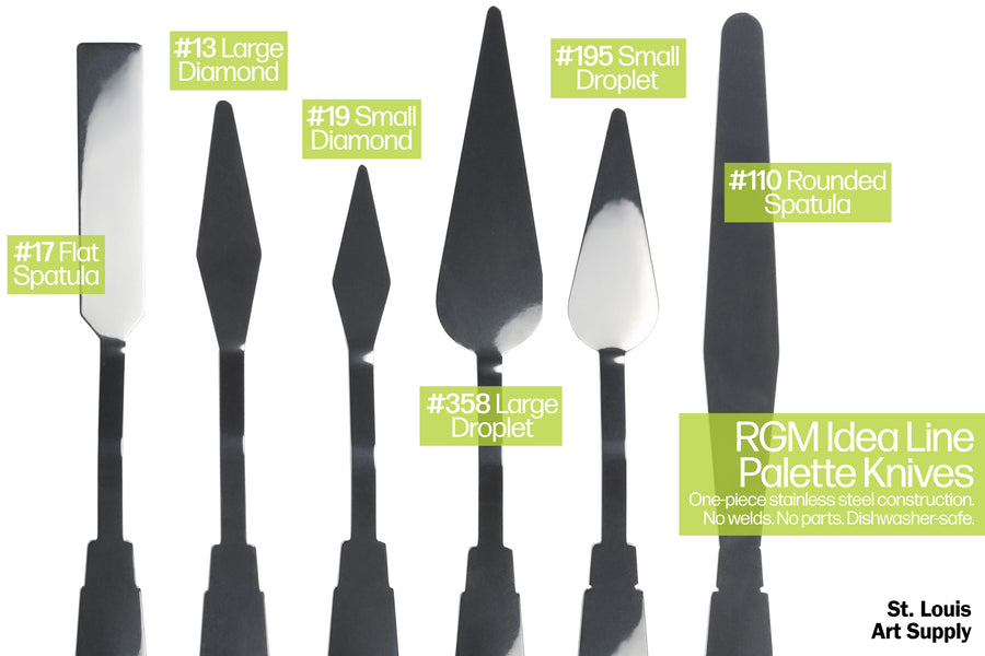 Idea Line Steel Palette Knives