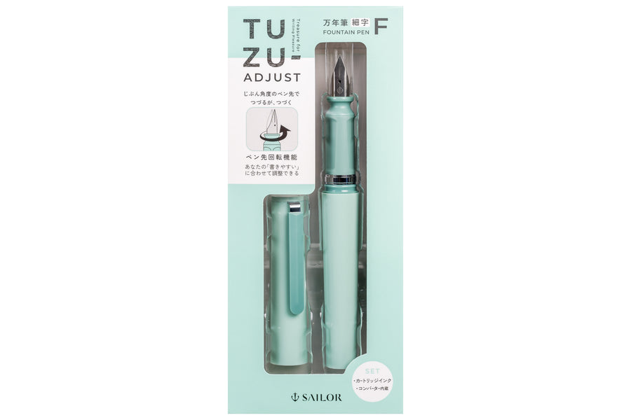 TUZU Adjust Fountain Pen, Soft Grey