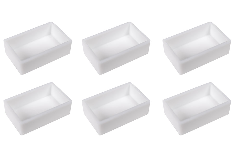 Empty Watercolor Full Pans, Set of 6