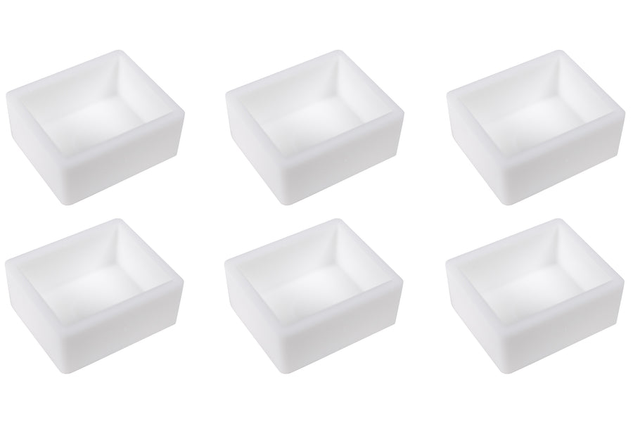 Empty Watercolor Half Pans, Set of 6