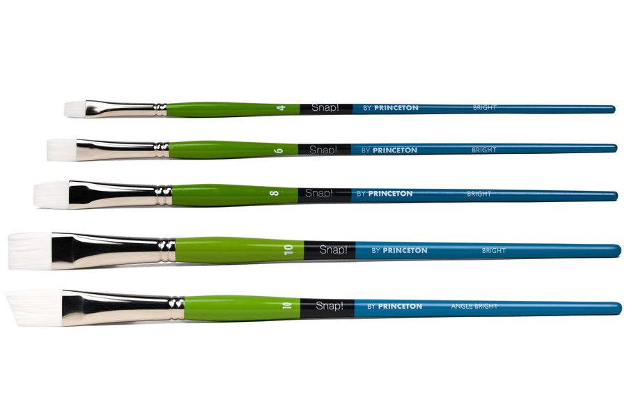 Snap Acrylic Brushes, Long Handle (Series 9800)