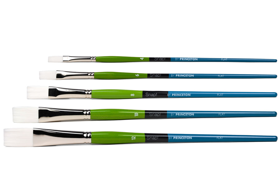 Snap Acrylic Brushes, Long Handle (Series 9800)