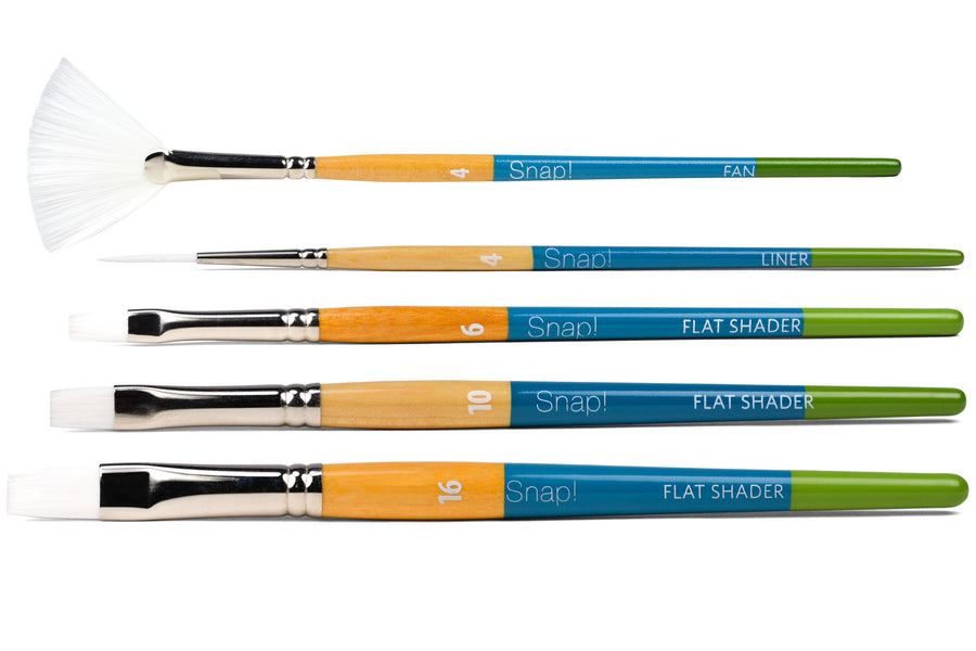 Snap Acrylic Brushes, Short Handle (Series 9850)