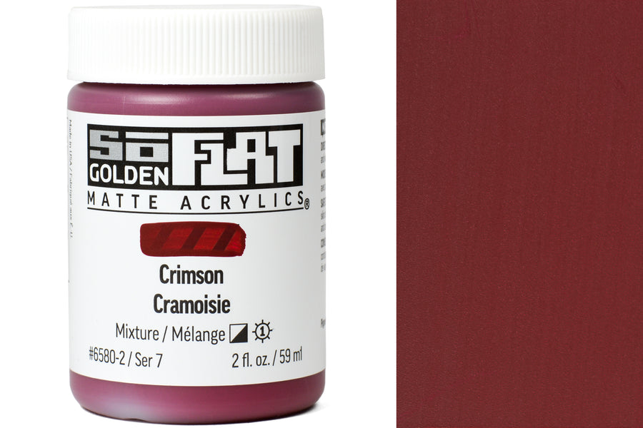 Golden SoFlat Matte Acrylics, Crimson