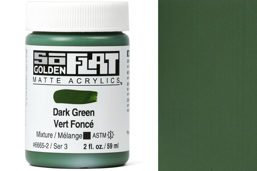 Golden SoFlat Matte Acrylics, Dark Green