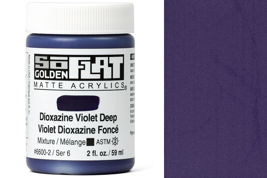 Golden SoFlat Matte Acrylics, Dioxazine Violet Deep