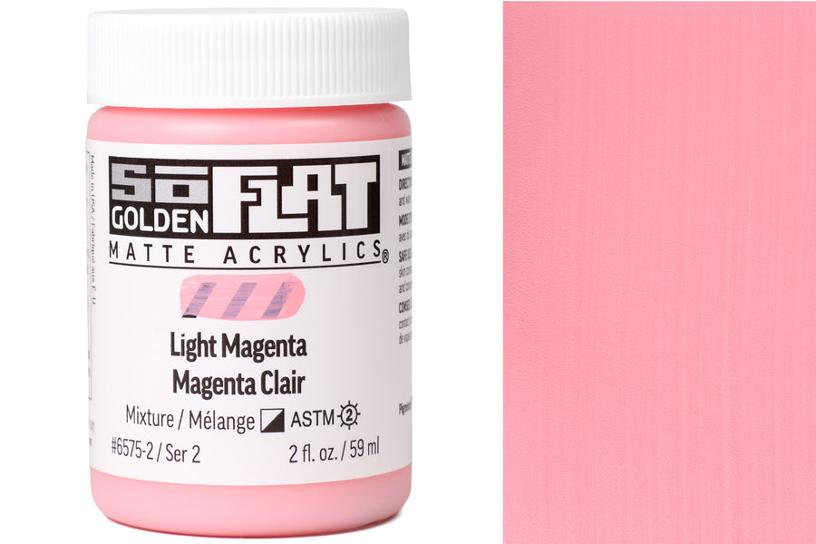 Golden SoFlat Matte Acrylics, Light Magenta