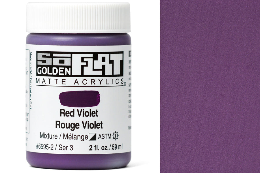 Golden SoFlat Matte Acrylics, Red Violet