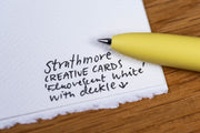 Strathmore Creative Cards, Bright White, Announcement Size
