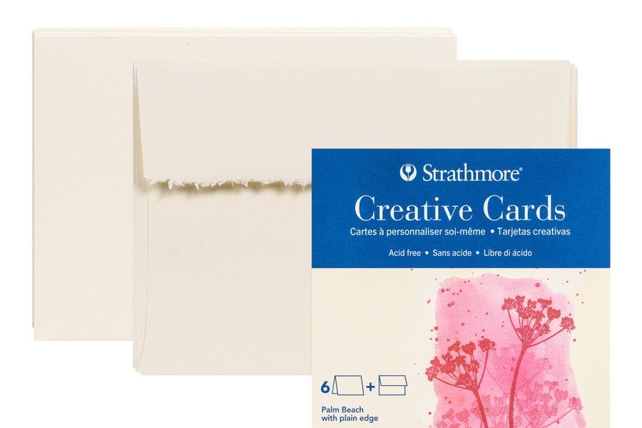 Strathmore Creative Cards, Off-White, Announcement Size