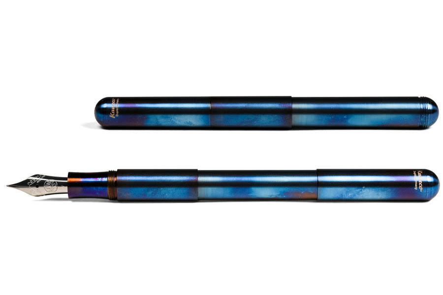 Supra Fountain Pen, Fireblue Steel