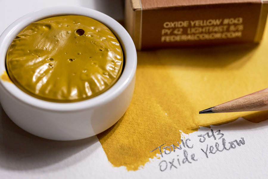 Tonic Watercolor, Porcelain Pan, #043 Oxide Yellow
