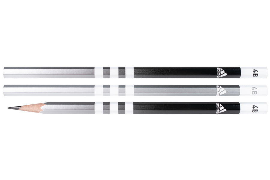 Mitsubishi ⨉ Adidas Pencils, 4B, Set of 3