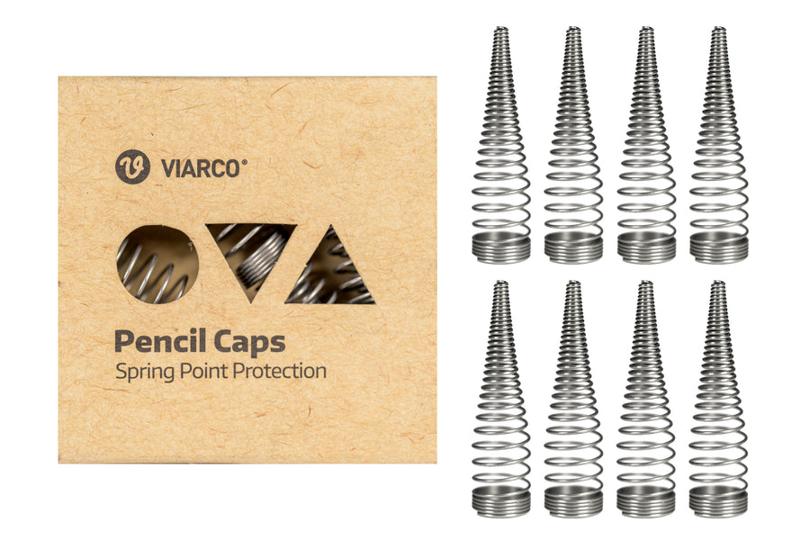 Spring Point Pencil Caps, Set of 8