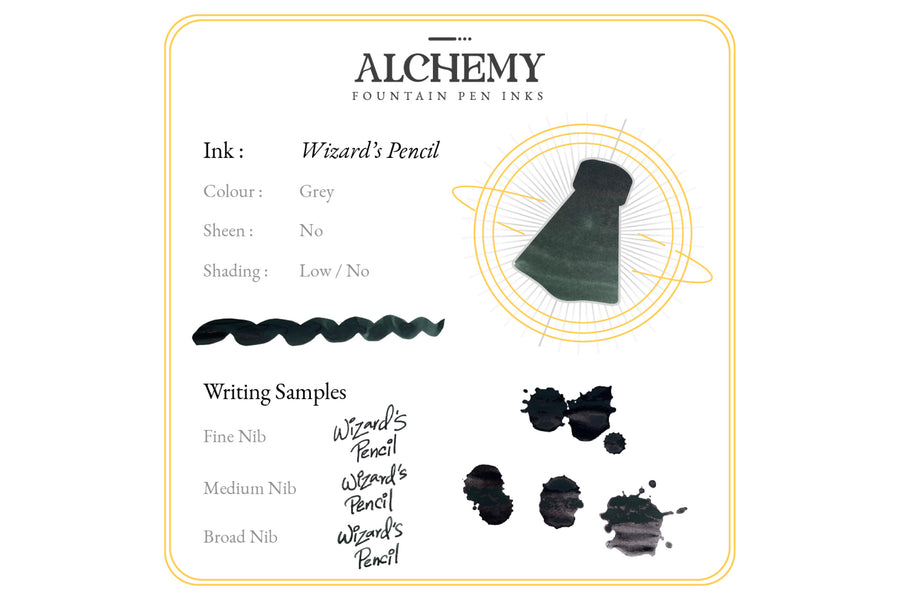 Alchemy Fountain Pen Ink, "Wizard's Pencil"