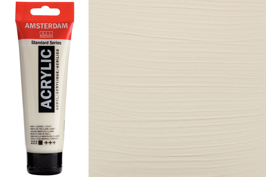Amsterdam Standard Acrylic Colors, 120 mL, Naples Yellow Light