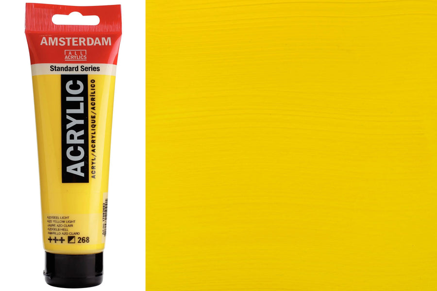 Amsterdam Standard Acrylic Colors, 120 mL, Azo Yellow Light
