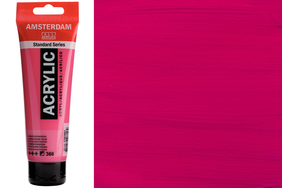 Amsterdam Standard Acrylic Colors, 120 mL, Quinacridone Rose