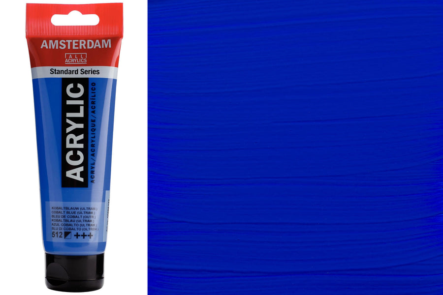 Amsterdam Standard Acrylic Colors, 120 mL, Cobalt Blue Ultramarine