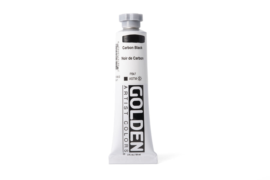 Golden Heavy Body Acrylics, Carbon Black