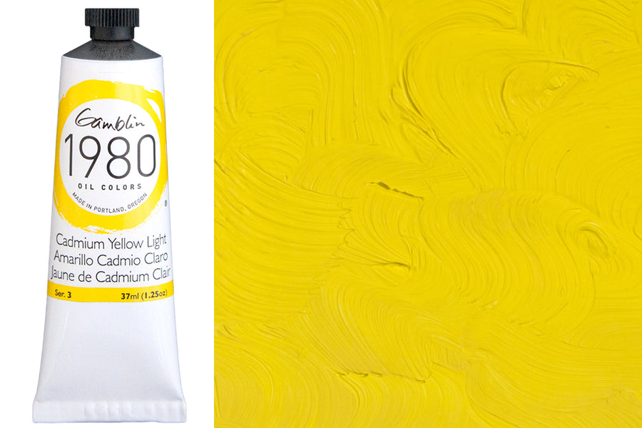 Gamblin 1980 Oil Colors, Cadmium Yellow Light