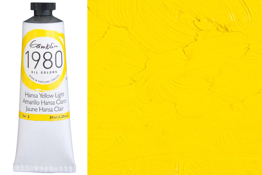 Gamblin 1980 Oil Colors, Hansa Yellow Light