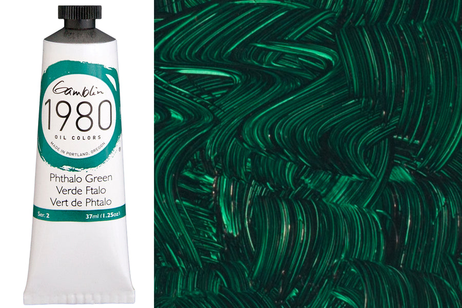 Gamblin 1980 Oil Colors, Phthalo Green