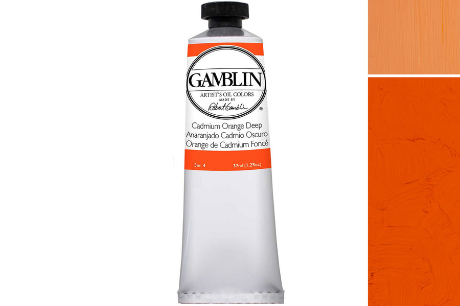 Gamblin Artist's Oil Colors, Cadmium Orange Deep