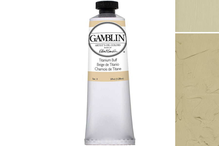 Gamblin Artist's Oil Colors, Titanium Buff