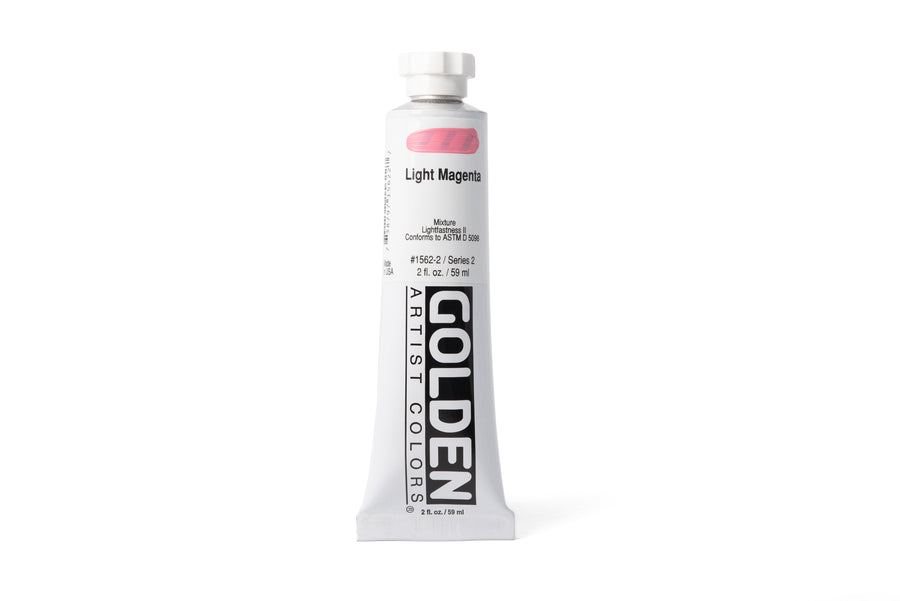 Golden Heavy Body Acrylics, Light Magenta, 2 oz. Tube