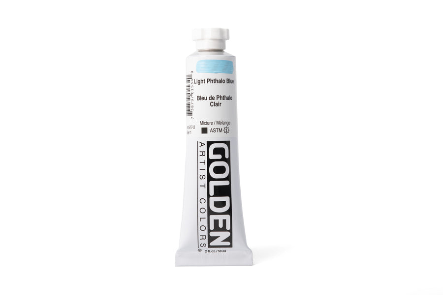 Golden Heavy Body Acrylics, Light Phthalo Blue