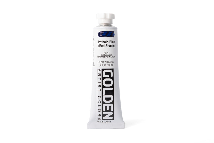 Golden Heavy Body Acrylics, Phthalo Blue (Red Shade)